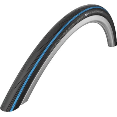 Buitenband Schwalbe Lugano 2 K-Guard 28 x 1.00 / 25-622 mm - zwart met blauwe strepen