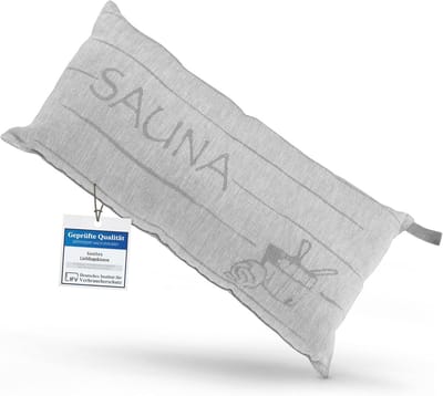 Premium Sauna Kussen - Comfortabel Reiskussen voor Sauna, Strand en Hangmat (45 x 22 cm)