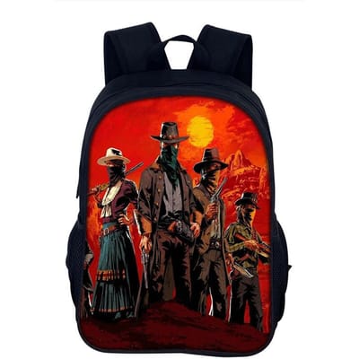 Rugzak Red Dead Redemption Schooltas 40cm/15.7inch Rugzak Boekentassen Computer Rugzak voor Jongen Meisje Beste Cadeau