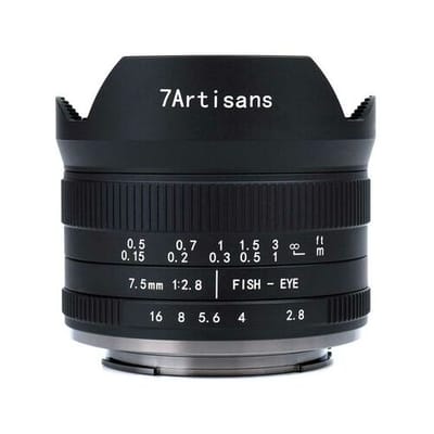 7Artisans 7,5 mm f/2,8 II Fisheye  Sony E-bevestiging