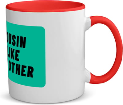Akyol - cousin like no other koffiemok - theemok - rood - Neef - geweldige neef - niemand anders - verjaardag - cadeau - kado - bedankje - geschenk - 350 ML inhoud