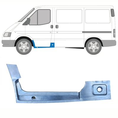 Binnen reparatie dorpel voorste deuren voor Ford Transit 1986-2000 / Links