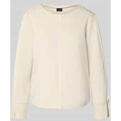 Regular fit sweatshirt met contrasterende naden