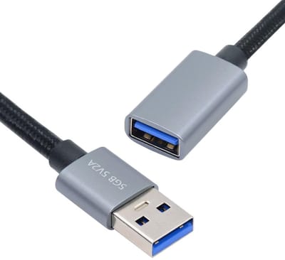 Allecto - Usb 3.0 Kabel - Gevlochten Nylon - 5Gbps Dataoverdracht