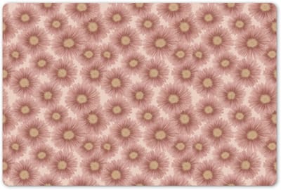 Placemats 45x30 cm - Placemat kunststof - 1 stuk - Gerbera - Bloemen - Roze - Borden onderleggers - Decoratie voor op tafel - Keuken tafeldecoratie accessoires - Vinyl onderlegger - Tafelversiering