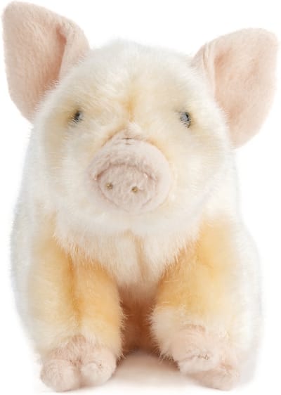 Pluche roze varken knuffel 20 cm speelgoed - Varken/big boerderijdieren knuffels - Speelgoed