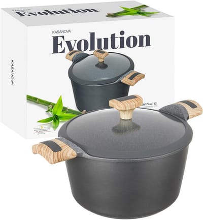 Braadpan 22 cm met antiaanbaklaag voor inductie en alle warmtebronnen - inclusief deksel