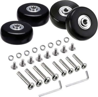 Set van 4 Duurzame Reservewielen voor Koffers en Trolleys, 50 mm