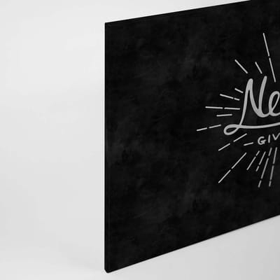 Canvas print DD120359 blackboard 3 A.S. Création 0,9 x 0,6 m Zwart / Antraciet Kantoor Hal/Gang Keuken Slaapkamer Woonkamer
