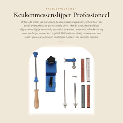 Dailygoods- Messenslijper Professionele Rotatie - Aluminiumlegering - Roestvrij Staal - 4 Slijpstenen - Verstelbare Hoek - Eenvoudig te Bedienen - Keukenmessenslijpsysteem