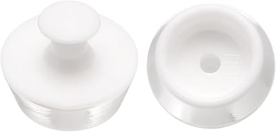 Afvoerstop Set - Badstopper Keuken - Water Dicht Houden - Inclusief Handvat - 30mm Diameter - Wit