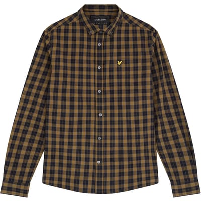 Popeline overhemd met lange mouwen Lyle & Scott Checked Poplin