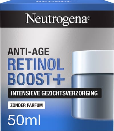 Neutrogena® Anti-Aging Retinol Boost+ - dagcrème - intensieve gezichtsverzorging met zuivere Retinol - parfumvrij - 1 x 50 ml