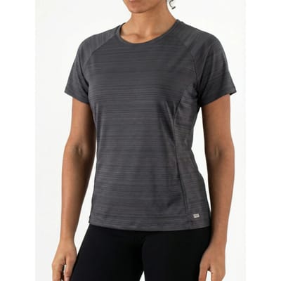 Sjeng Sports IDUN - Maat: S Ebony - Tennis Shirt Vrouwen - Sportshirt - Polyester/Elastaan
