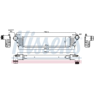 Intercooler NISSENS 96272