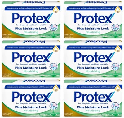 Protex Zeep Plus Moisture Lock - Antibacterieel Zeepblok - Voor Gezicht en Lichaam - 6 x 90g