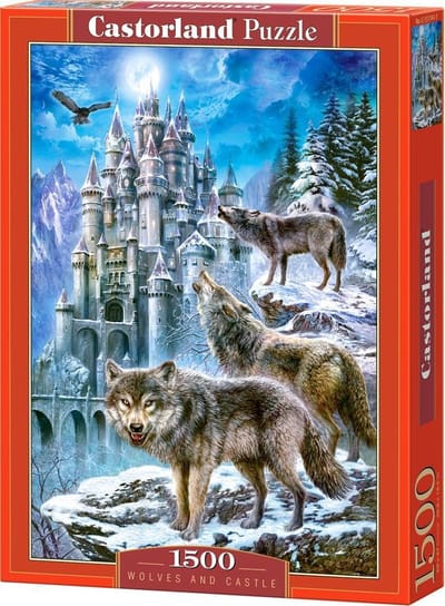 Castorland Wolves and Castle – Puzzel – 1.500 stukjes – Satijnen afwerking – Perfecte pasvorm – Europese kwaliteit