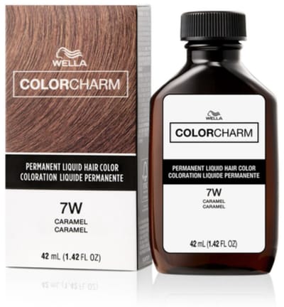 Wella Color Charm Permanent Liquid Haircolour - 7W - Caramel - Haarverf - Haarkleuring - Caramel bruin - Lichtbruin - Middenbruin - Roodbrujn