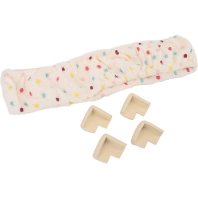 Couverture de Cadre pour Crochetage de Tapis Bande Élastique Bande Grippeuse pour Aiguille à Punch Couverture en Flanelle pour Cerceau à Broder Point de Croix 40x40cm Beige beige