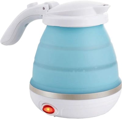 Opvouwbare Waterkoker - Reis Waterkoker - Snel Water Koken - Automatische Uitschakeling - 0.5 Liter - Hemelsblauw