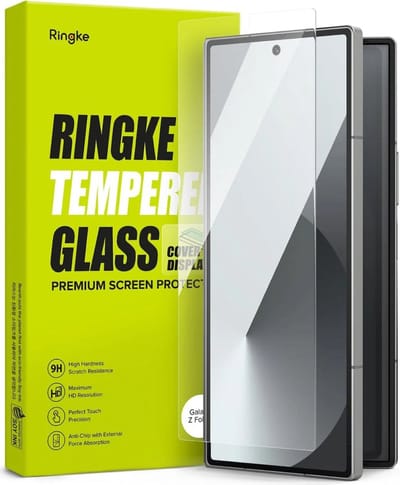 Ringke Cover Display Geschikt voor Samsung Galaxy Z Fold 6 - 9H Tempered Glass Screen Protector Voorkant (2-Pack)