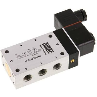 5/2 G1/4'' Magneetventiel 24V DC ATEX 1.5-10bar/21.0-140psi Airtec