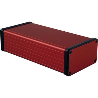 Hammond Electronics 1455K1601RD Profielbehuizing 160 x 78 x 43 Aluminium Rood 1 stuk(s)