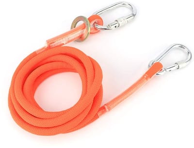 Dailygoods- Klimtouw 13 mm - Slijtvast - Veiligheidsgordel - Nylon/Staal - Multifunctioneel - Belastbaarheid 1800 kg - Duurzaam materiaal - Veiligheidstouw