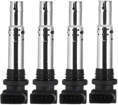 EGoods - Bougiespoel set voor VW Golf Jetta Caddy Beetle Polo Audi Skoda - 4 stuks - 036905715F 036905715A 036905715C - A1 1.4 A3 1.6FSI Leon Ibiza - Auto onderdelen.