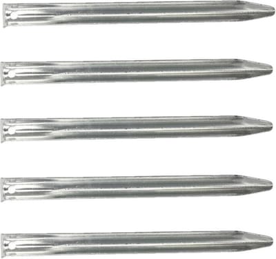 20x Stuks grondpennen/tentharingen metaal halfrond 22 cm - Kampeer artikelen voor tent of windscherm