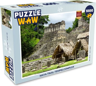 Puzzel Maya-Tikal-tempelcomplex - Legpuzzel - Puzzel 1000 stukjes volwassenen