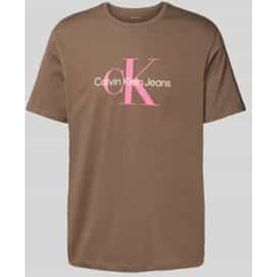 T-shirt met labelprint, model 'HERO'