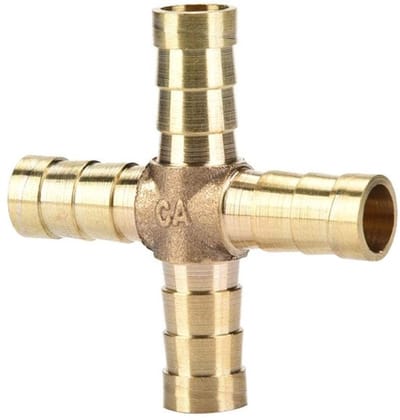 Dailygoody - Stks Messing Kruis Slang Connector - 4 Manier