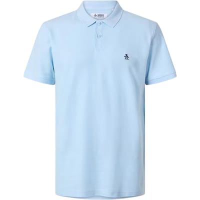 Original Penguin Heren Geborduurd Logo Poloshirt (Water)