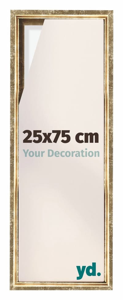 Your Decoration - Baklijst 25x75 cm - Goud Antiek - Baklijst voor Canvas - MDF - Lyon