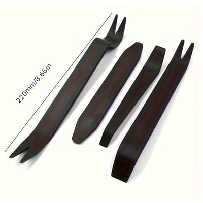 Professionele Verwijderingsgereedschapskit voor Auto-interieur - Krasvrije Plastic Breekgereedschapskit voor Interieur Deurpaneelclips en Bevestigingen van Voertuigen Black black