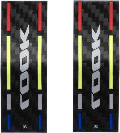 Schaats Lamellen - Reserveonderdeel - IJshockey Onderhoud - Aluminium Materiaal - 12x9x0.8cm - Zwart
