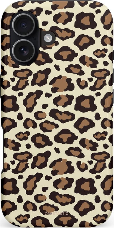 Casetastic hoesje geschikt voor Apple iPhone 17 - MagSafe - Dubbellaagse bescherming - Gevaarlijk geduld - Fashion Case - Taupe Zwart