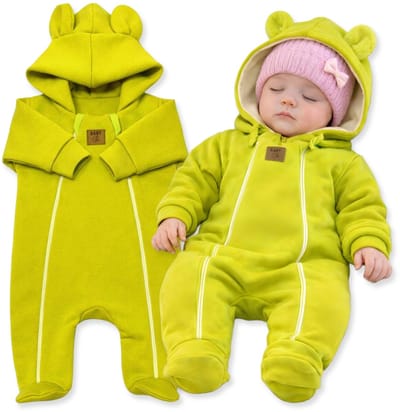 Dartomik Abcdefg-baby - Baby Jumpsuit - 50 - Twee Ritsen - Limoen