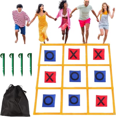 Beanbag Werpspel - Gooispel Bonenzakjes - Familie Buiten Spelen - Snelle Opbouw - 120x120 cm - Meerdere Kleuren