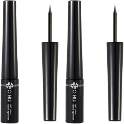 OHUI Real Color Liquid Eyeliner 01 Zwart 5ml – Langhoudende Waterdichte Vloeibare Eyeliner met Precisie Penseelpunt 5ml black