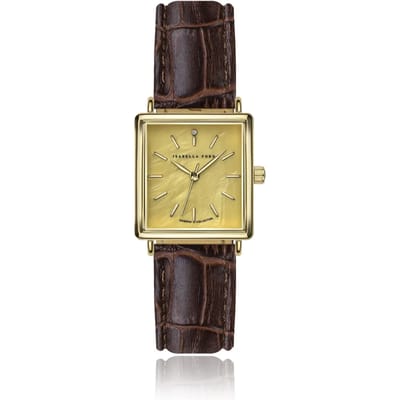 Leren krokodillenhorloge voor dames Isabella Ford Gisèle