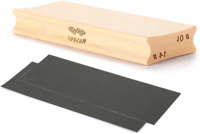 Twee-Weg Radius Schuurblok voor Vingerbord Nivelleren - Schuurgereedschap voor Luthiers met Schuurpapier 12" & 16