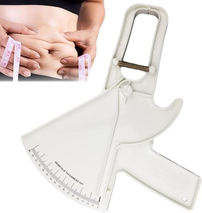 Lichaamsvetmeting Schuifmaat - Huidvetmeter - Fitness Doelen - Gestabiliseerde Druk - 0-80 mm - Wit