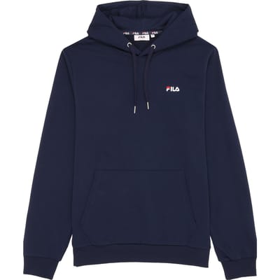 FILA Zevenar Logo Hoodie Black Iris Size: L | Hoodies Outlet | Heren | Blauw
