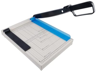 PromoHome papiersnijder A4 - Hefboomsnijder met veiligheidsvergrendeling, 16 vellen capaciteit, snijlengte 30 cm, voor papier en foto's