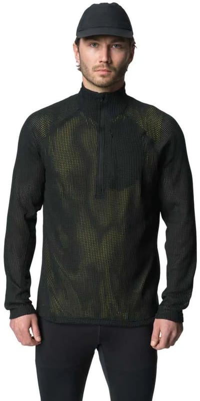 Houdini Pace Flow Sweatshirt Met Halve Rits Zwart XL Man