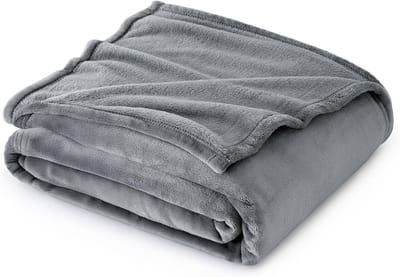 Travelhawk Fleece Deken - 150x200 cm - Voor Bank, Slaapkamer & Woonkamer - Fluffy Fleece Deken & Fleece Plaid - Grijs
