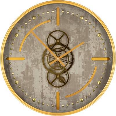 HomeBound Raderklok concrete gold