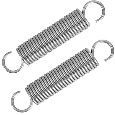 Trekveren met haak - Roestvrij staal - 100 mm - 12 kg trekkracht - 2 stuks